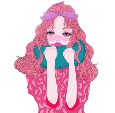 プロのイラストレーターがあなたをガーリー風の素敵なイラストにデザイン Line Live