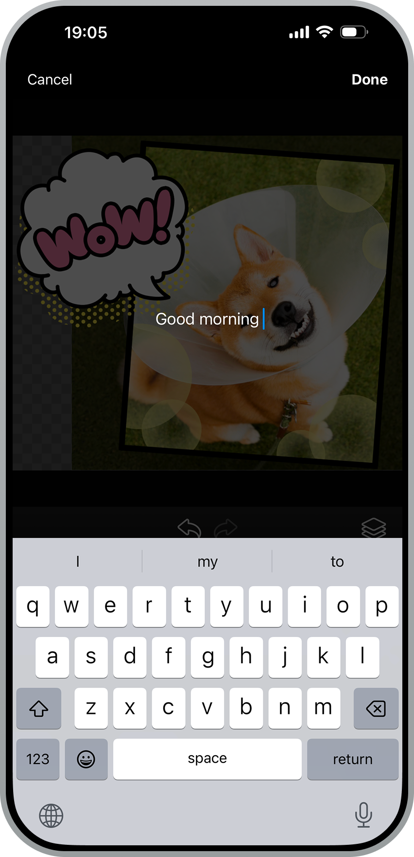 插入文字的畫面
