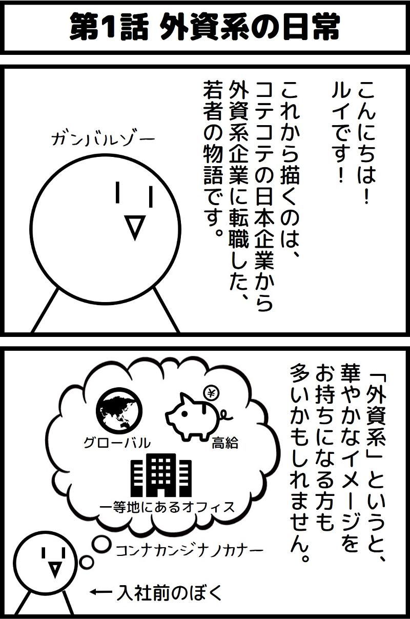 第1話 外資系の日常 外資系企業のにちじょう4コマ ルイ Line マンガ インディーズ