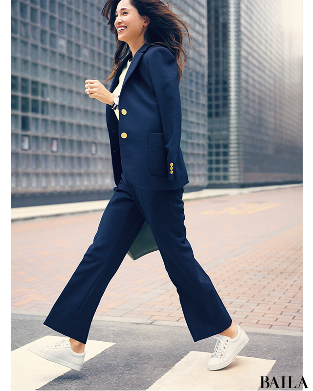 ファッショントレンド トップ100スーツ スニーカー 女性 パンツ