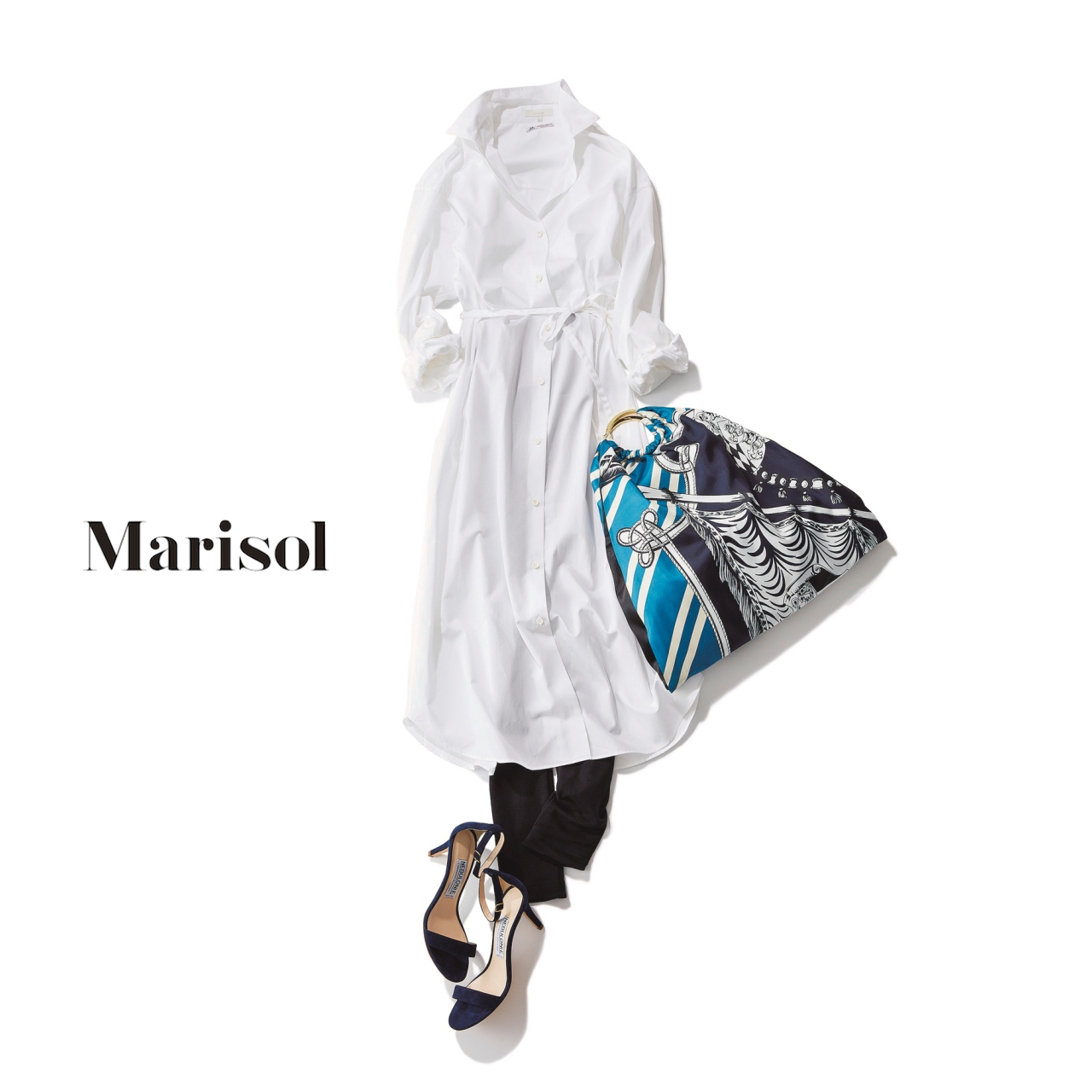 ロングシャツにちら見せレギンスが今年のグッドバランス