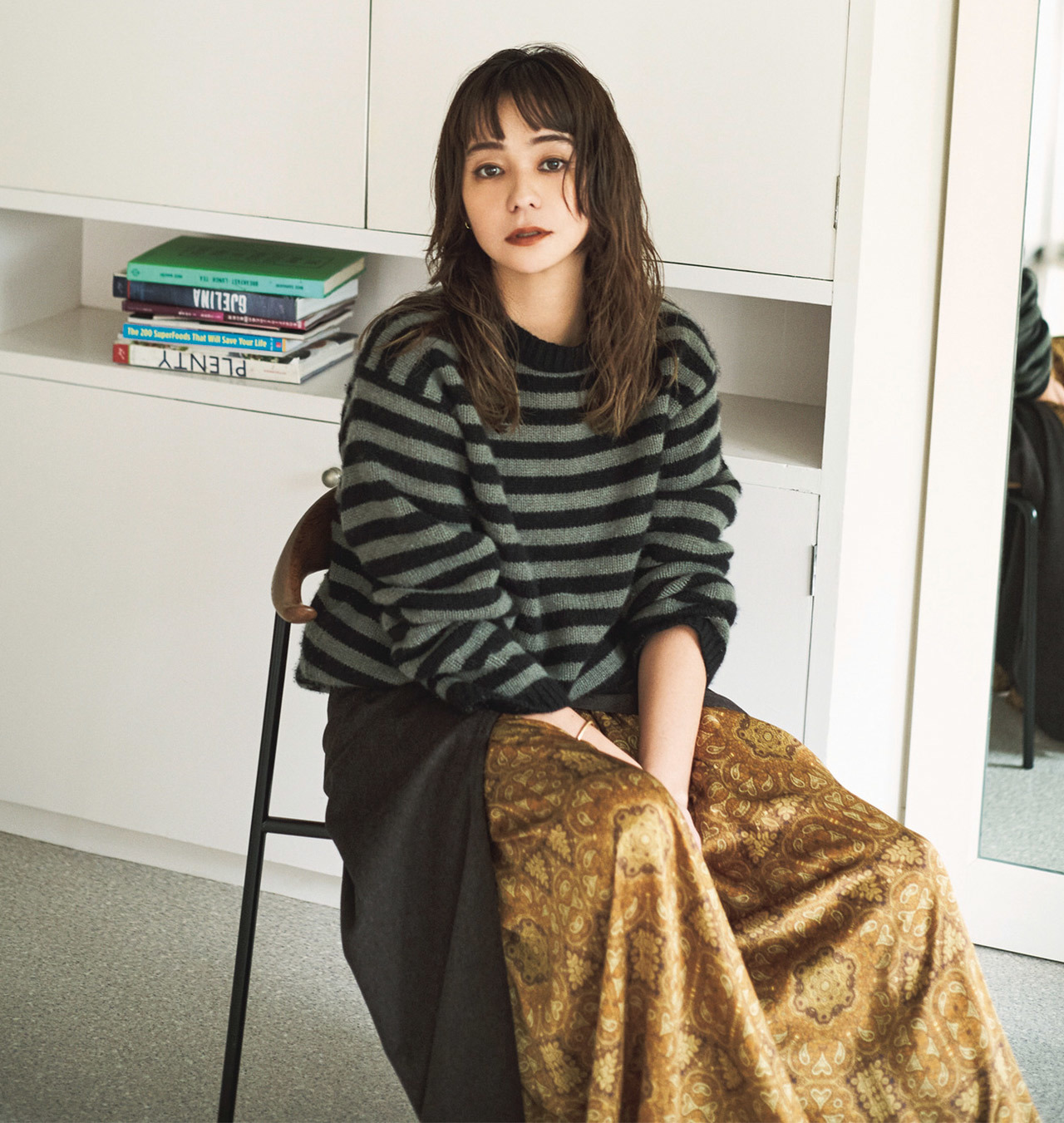 佐田真由美さんの私服を公開 今冬 おしゃれモデルたちは好きな服をどう着てる Marisol Online Line News