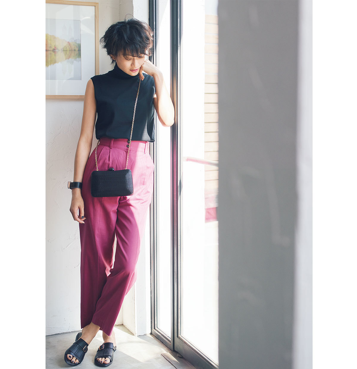 40代からのカジュアルパンツコーデ選 上品に女らしく着こなして Marisol Online Line News