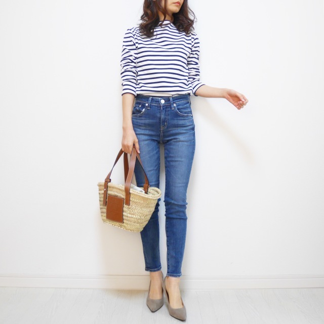 アラフォーのリアルなデニムスタイル実例30 スキニーデニムパンツや白デニムパンツ 黒デニムパンツなどの着こなし術 Marisol Online Line News