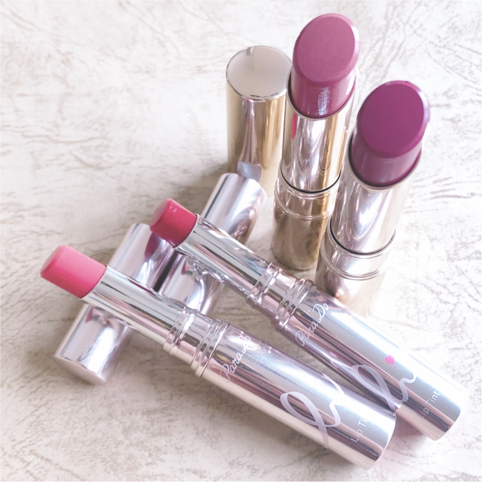 パラドゥ 新作リップを 全色 試してみました