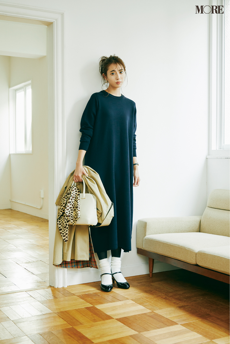 3秒できれい ｉラインの 一枚完結ニットワンピ は ぽっこり見え しないものだけを選ぶ More