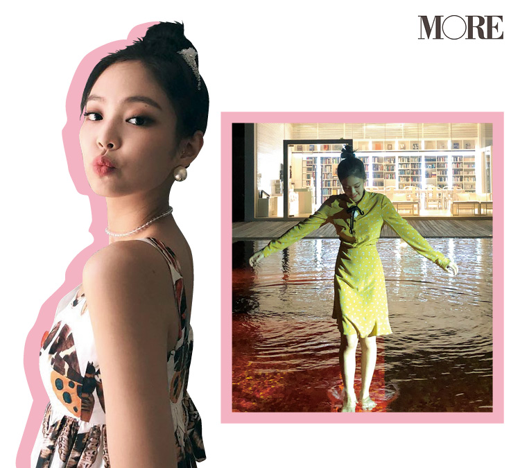 Blackpink ジェニーの おだんごアレンジ にトライ ロング ミディアム ボブにおすすめのヘアアレンジ Daily More Line News