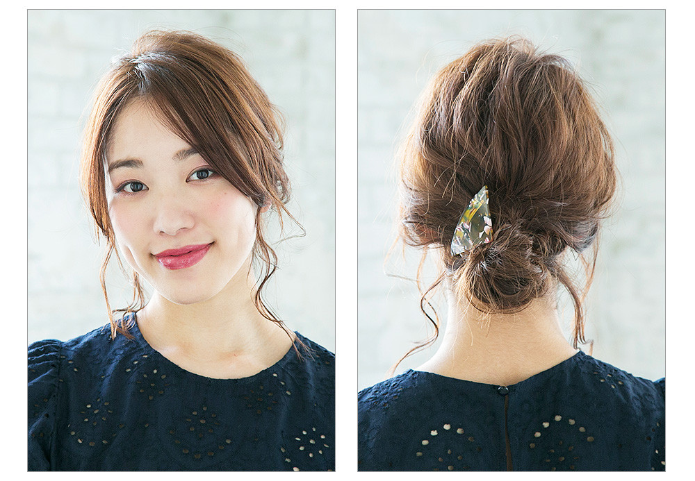 Guのバレッタで ゆる可愛おだんごアレンジをアップデート