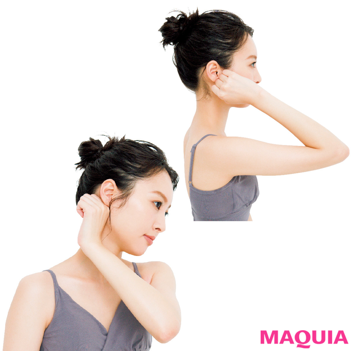 顔痩せに効果大 老廃物を排出する耳たたきをレクチャー 動画付き Maquiaメイク