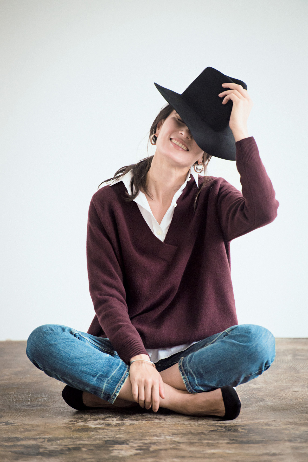 ドゥーズィエム クラスの 美人ニット で旬スタイル