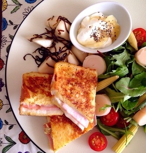 パンでおしゃれに ワンプレート朝ごはん