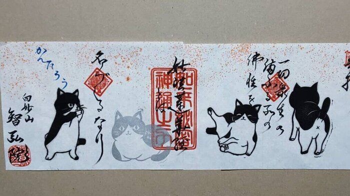 寺社の個性あふれる かわいらしい猫モチーフの御朱印たち ねこのきもちnews Line News