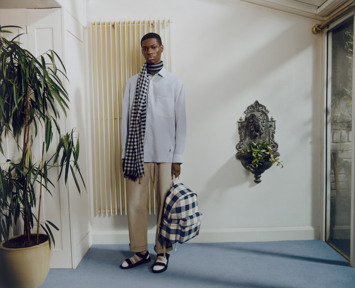 JW ANDERSON アシンメトリーギンガムチェックシャツ JW ANDERSON アシンメトリーギンガムチェックシャツ JW ANDERSON