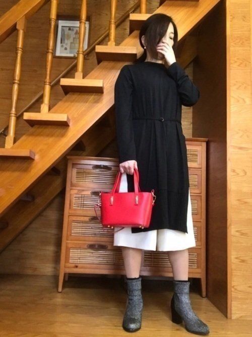 40代こそ ユニクロguのスリットワンピースコーデ 40代こそ ユニクロguのスリットワンピースコーデ