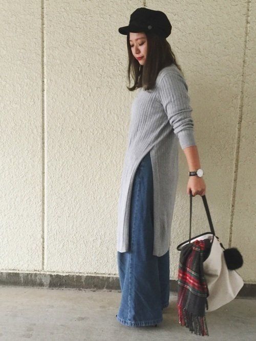 40代こそ ユニクロguのスリットワンピースコーデ 40代こそ ユニクロguのスリットワンピースコーデ