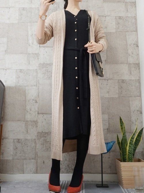 冬コーデを格上げ 40代に似合うしまむらワンピ特集 サンキュ Line News