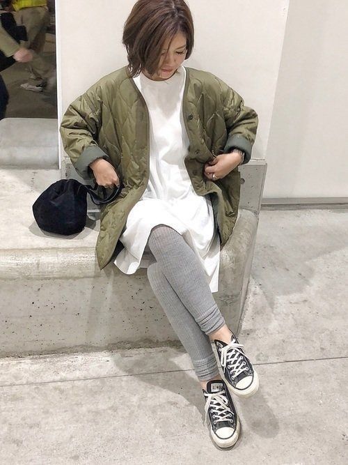秋コーデに必須 ユニクロのレギンスで大人スタイル サンキュ