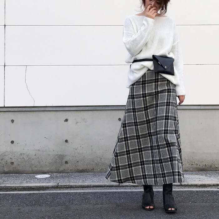 今日は何色にする チェックスカート 色別秋冬コーデ27選 Mine