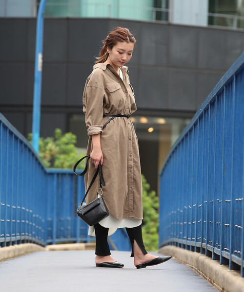 ロングシャツワンピース を着こなす５つのコツ お手本コーデ