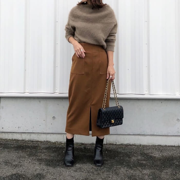 茶色ニットコーデで季節感を演出 レディース19選 Mine 茶色ニットコーデで季節感を演出 レディース19選 Mine