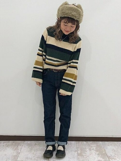 ボーダーニット コーデでも可愛いは作れる 大人女子の着こなしテク16選