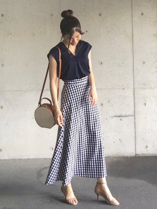 夏の チェックスカート コーデはどう作る おしゃれな14スタイル Mine