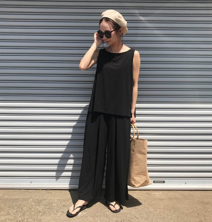 セットアップ レディースコーデ 21選 大人女子は素材で高見え