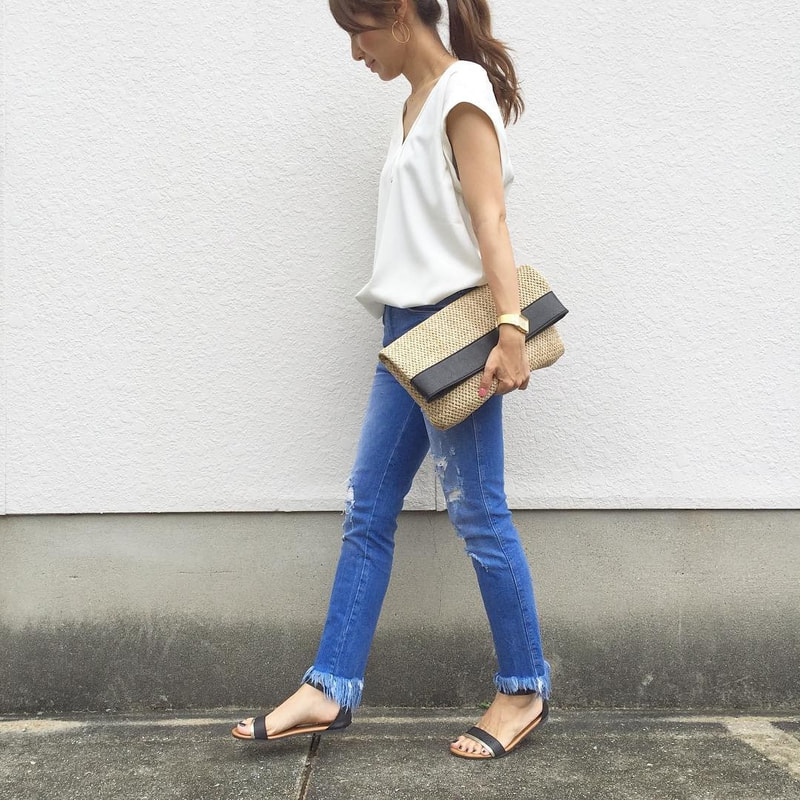 ダメージジーンズコーデ 25選 大人のきれいめ着こなしテク