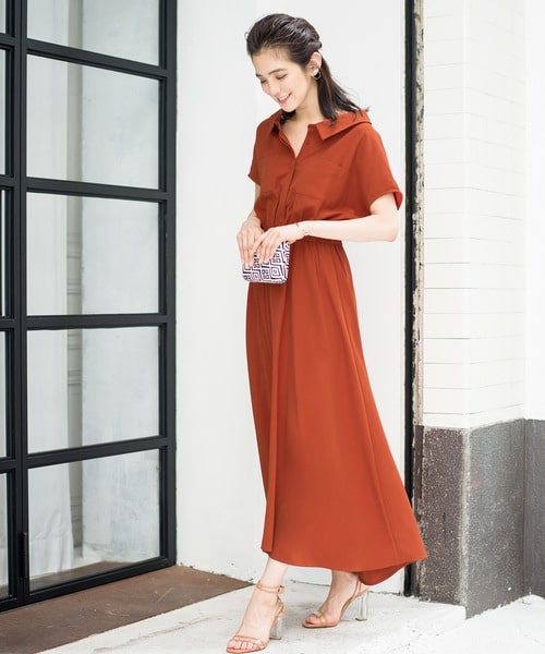 襟付きワンピースをおしゃれにコーデ 25選 大人っぽく着こなすコツ Mine