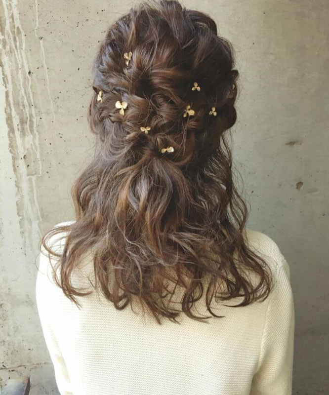結婚式にもぴったり 編み込みハーフアップの やり方と簡単アレンジ