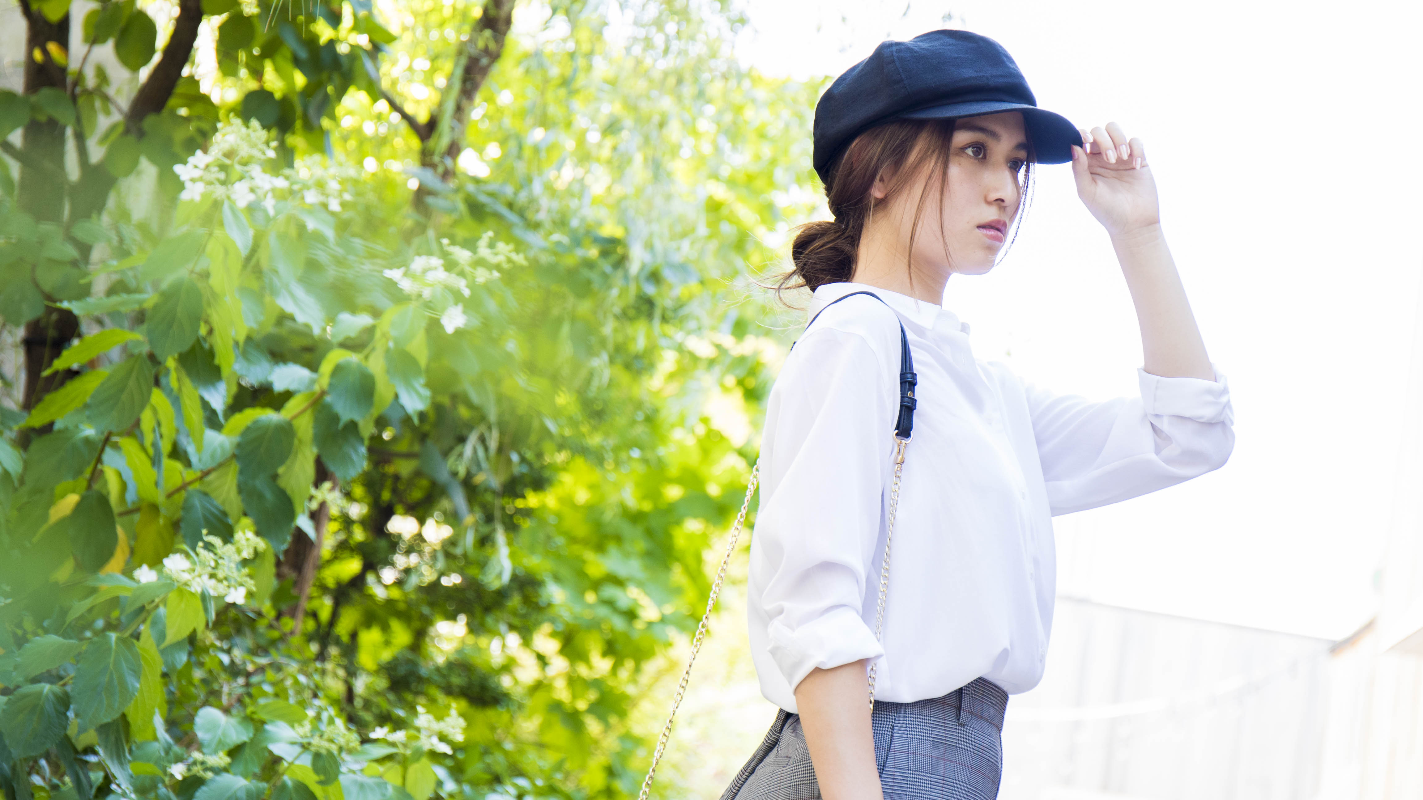 今すぐ真似したい Uniqloのグレンチェックパンツコーデ