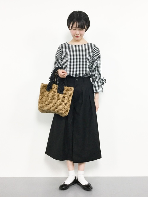 ー5歳見え ギンガムチェックブラウスのお手本コーデ16選 Mine