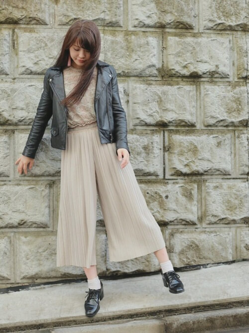 スカーチョ コーデ 19選 スカートとパンツの良いとこ取り Mine Line News