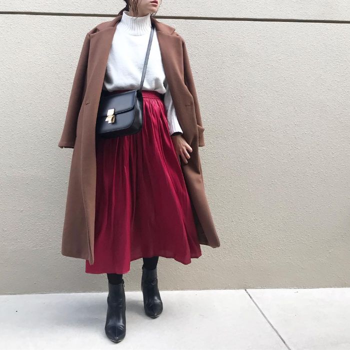 ブラウンコートで温もりを 種類別 お手本コーデ 選 Mine