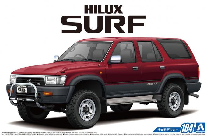 アオシマから1 24スケールプラモデル ハイラックスサーフ が登場 Web Cartop Line News アオシマから1 24スケールプラモデル ハイラックスサーフ が登場 Web Cartop Line News