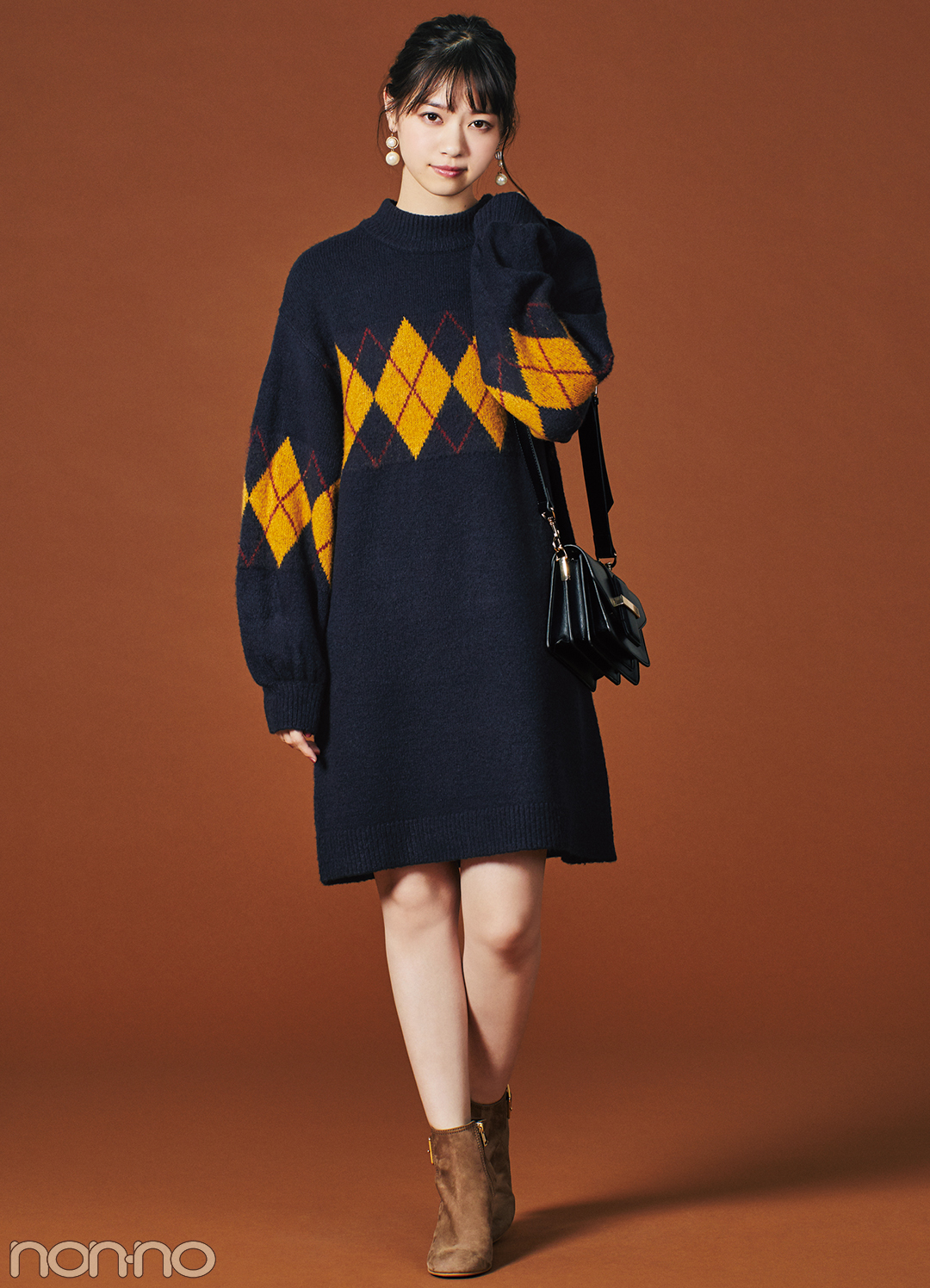 西野七瀬の最新アーガイルチェックコーデはコチラ Non No Line News