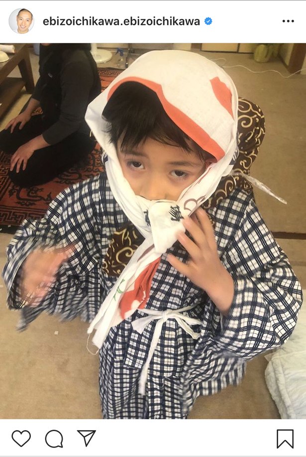市川海老蔵の息子・勸玄くんのかわいすぎる“コソ泥”SHOTにファン「男優 ...