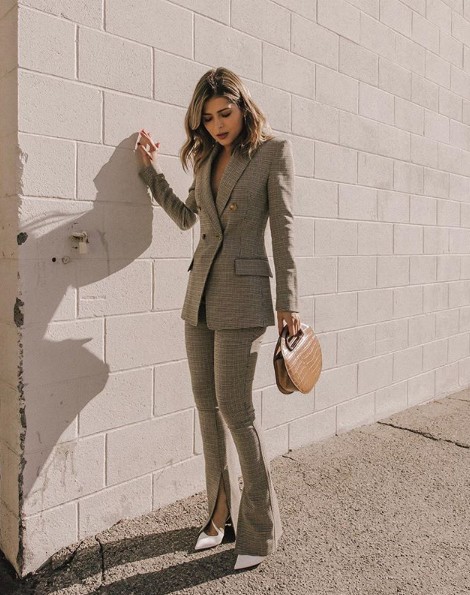 ハンサム女子が続出 海外セレブのこなれた セットアップ コーデ集 フロントロウ Line News