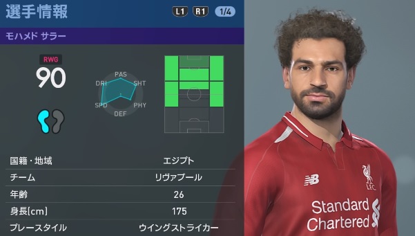 リヴァプールの主軸選手 ウイイレ19 での能力と顔はこんな感じ Qoly Line News