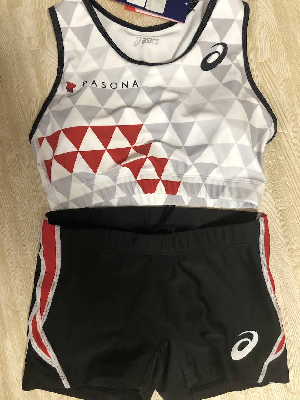 ASICS◇早稲田大学◇女子陸上◇セパレートユニフォーム