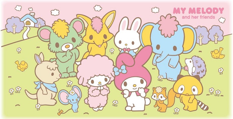 マイメロちゃんのお友達 フラットくん リスくん マスコットシャープ 10本