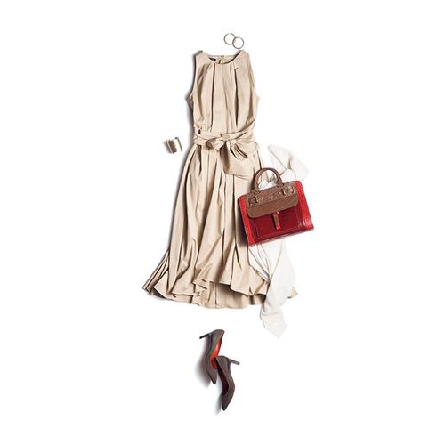 40代からの人気ブランド赤バッグの夏コーデのお手本集