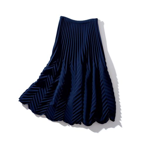 プリーツ加工が2種類入って 可愛らしさも倍増 ラルフ ローレン コレクションのニットスカート