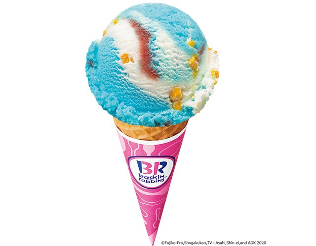 食べるのがもったいない サーティワンのアイスクリームにドラえもんが初登場 美的news Line News