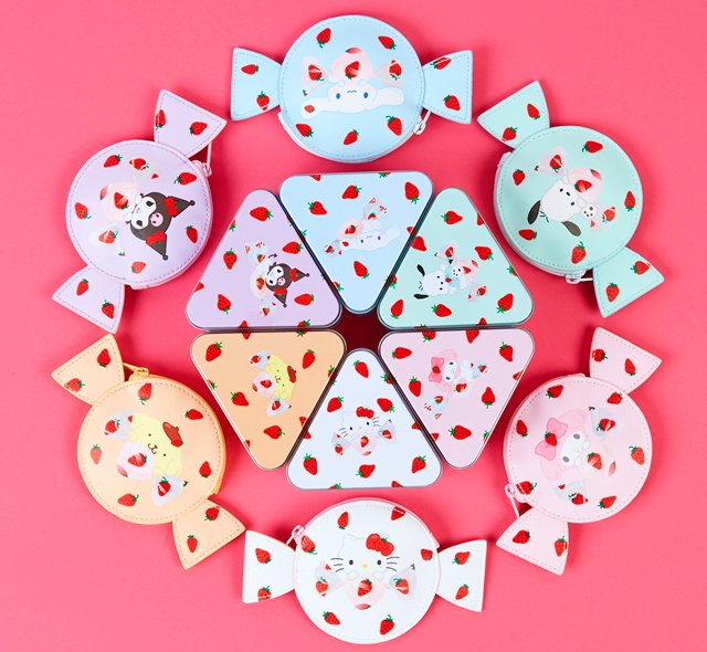 サンリオ が いちごみるく とコラボ キャンディみたいなポーチは一目惚れ間違いなし 美的news Line News