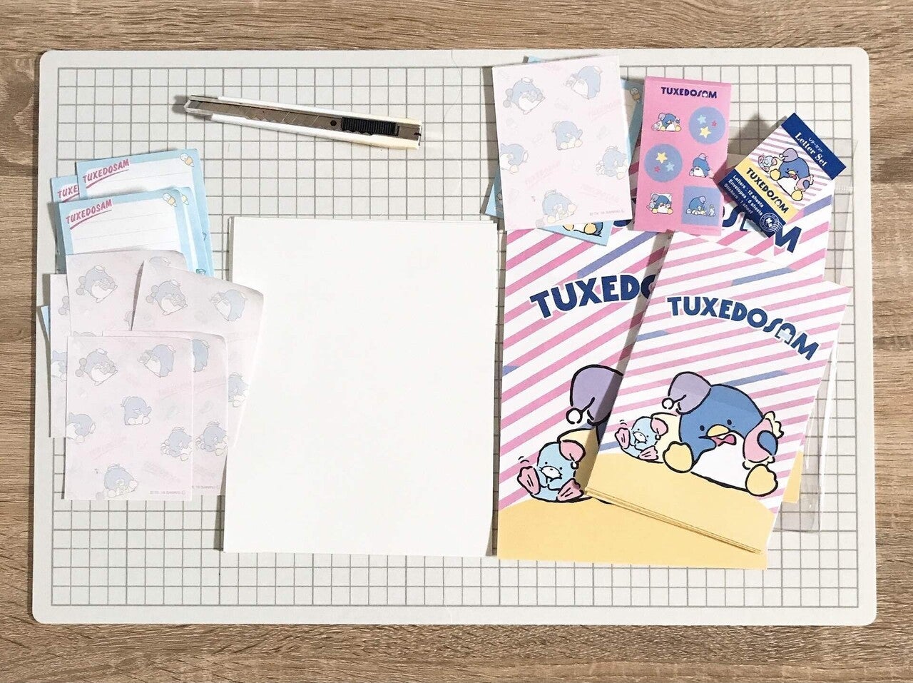 タキシードサムのミニメモを消費して 便箋を作る Note ノート