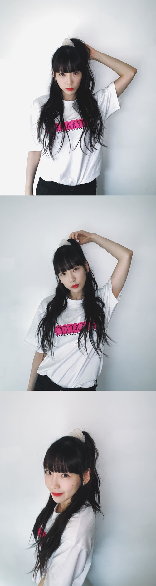 ちょんまげヘアにtシャツ 少女時代テヨンの 何しても可愛い 近況が話題に Photo スポーツソウル日本版 Line News