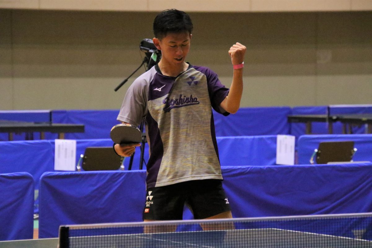 男子 同志社大 ルーキーが躍動 昨秋2位の関西学院大下す 関西学生卓球リーグ1部 Rallys 卓球ニュース Line News