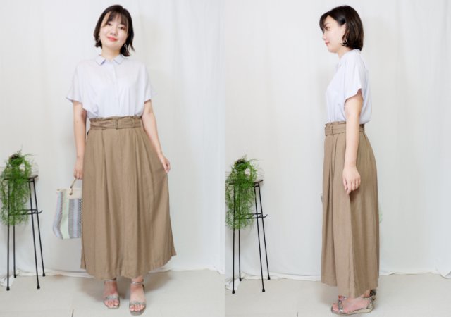 腰ハリが消える ユニクロ ロングスカート で体型の悩み即解決 比べてわかるngコーデ Michill ミチル