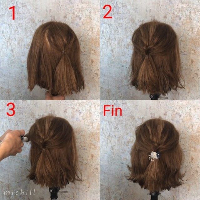 短めヘアだってアレンジはあきらめない ボブのこなれヘアアレンジ4選 Michill ミチル Line News